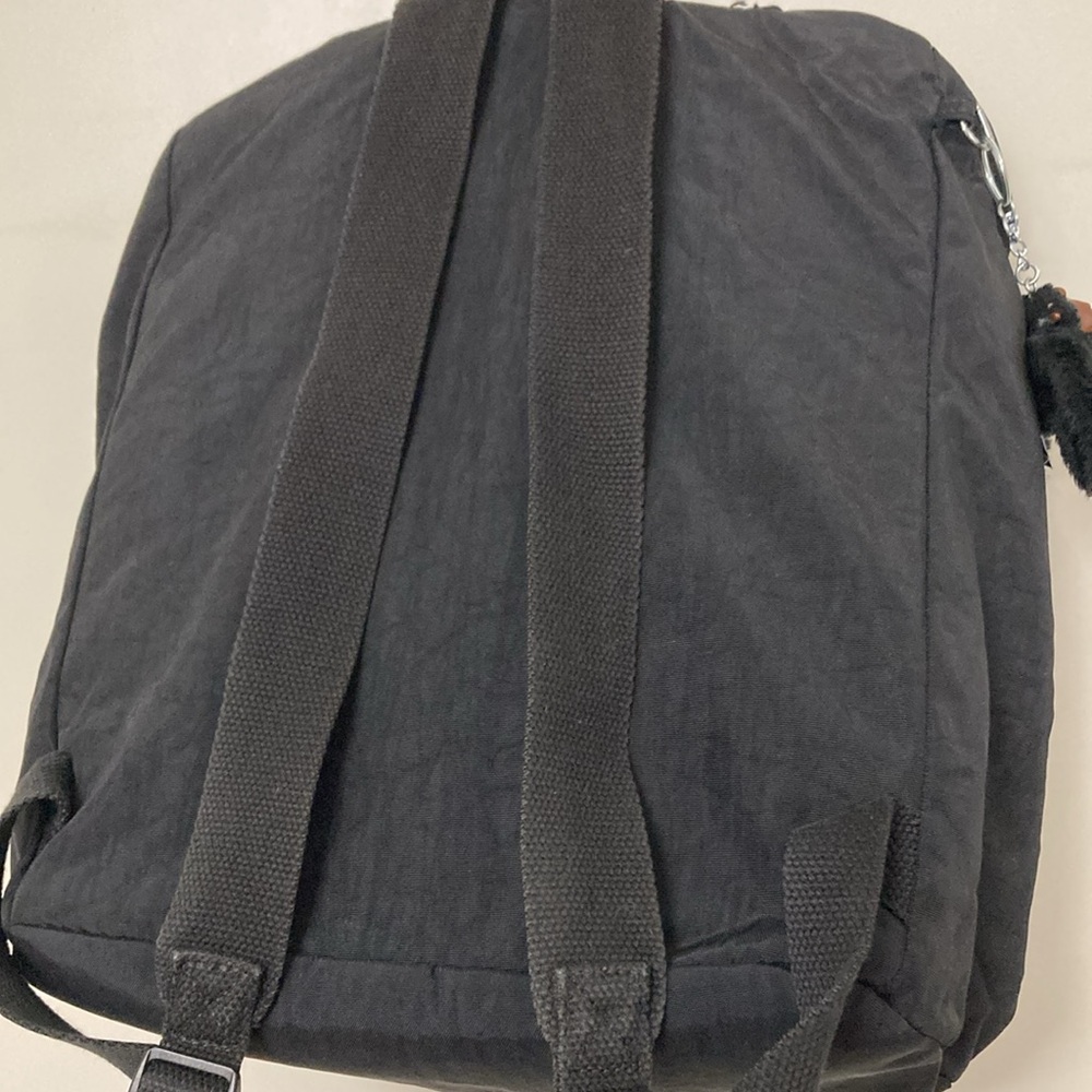 Black Kipling Backpack Silver Hardware Monkey Key… - image 4